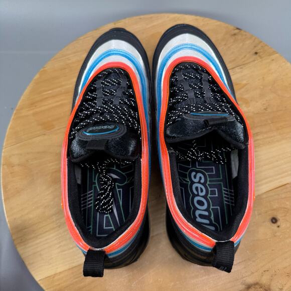 Nike Air Max 97 On Air: Neon Seoul Mens Size 11.5 Shoes Sneakers Reflective 2019 - Picture 5 of 9